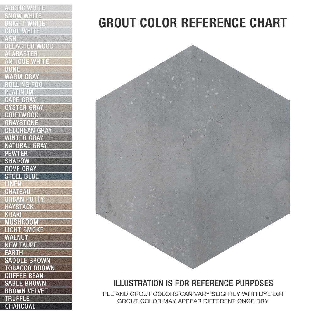 Recycle Hex Antique 8-1/2 in. x 9-7/8 in. Porcelain Floor and Wall Tile