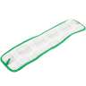 Rubbermaid Commercial, HYGEN, Microfiber Hook & Loop Mop, 18"W, Green