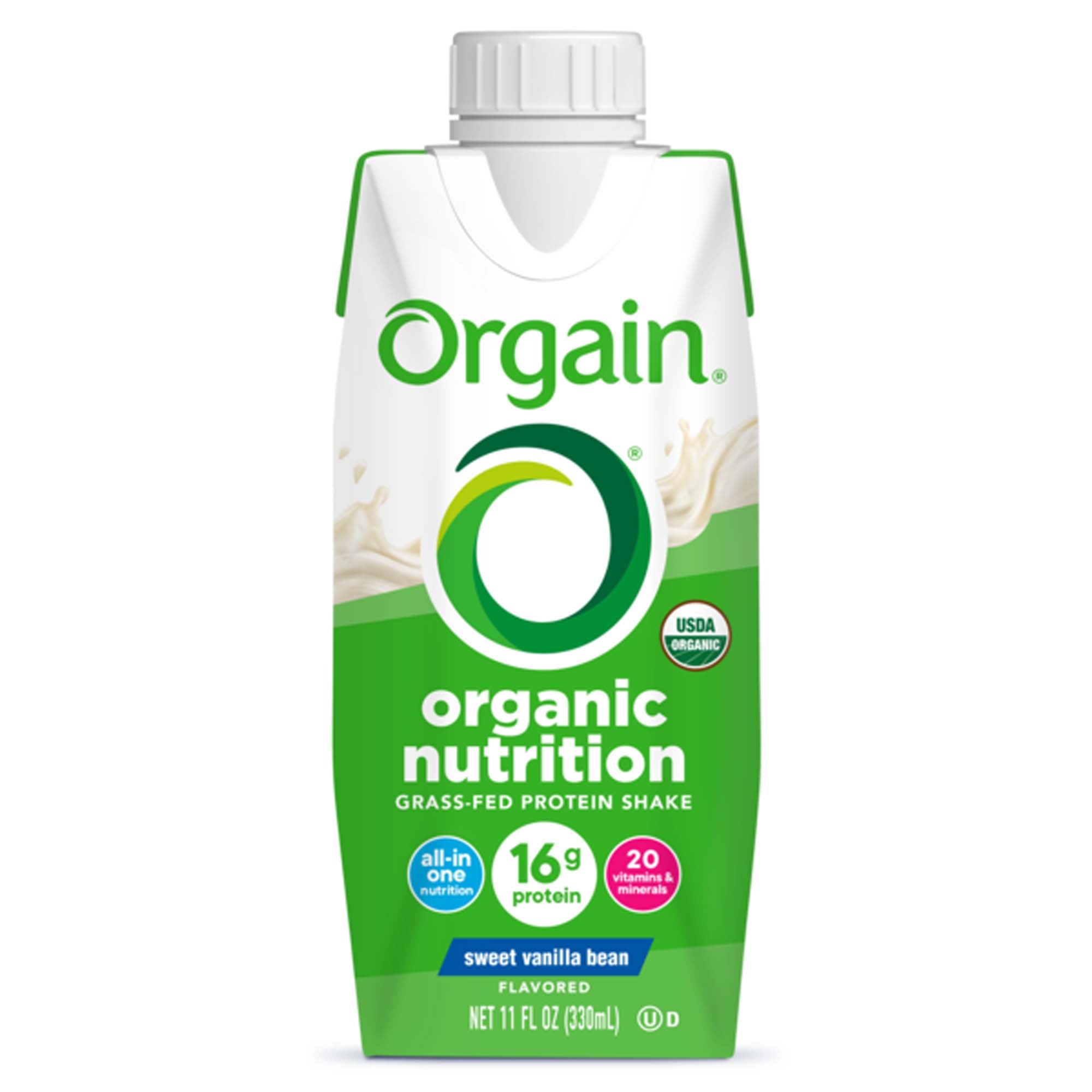 Nestle Healthcare Nutrition SHAKE, NUTRTN ORGANIC ORGAIN SWEET VAN BEAN 330ML (12/CS)