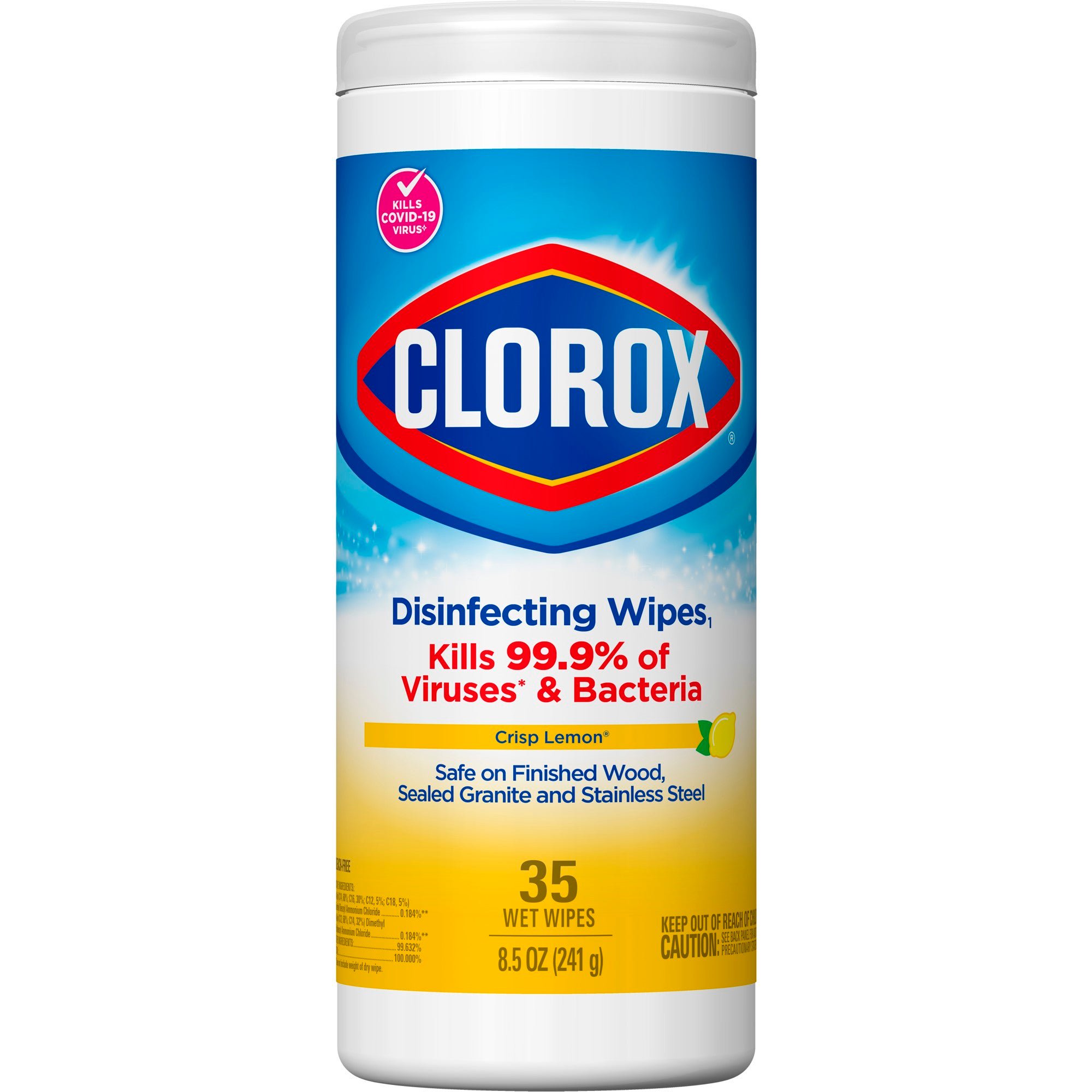 Clorox® Disinfecting Wipes, Lemon Scent, 35 ct.