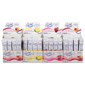 CRYSTAL LIGHT Sugar Free Variety Pack On-the-Go Mix, 30-0.15 oz Packets per Box (Pack of 4 Boxes) image