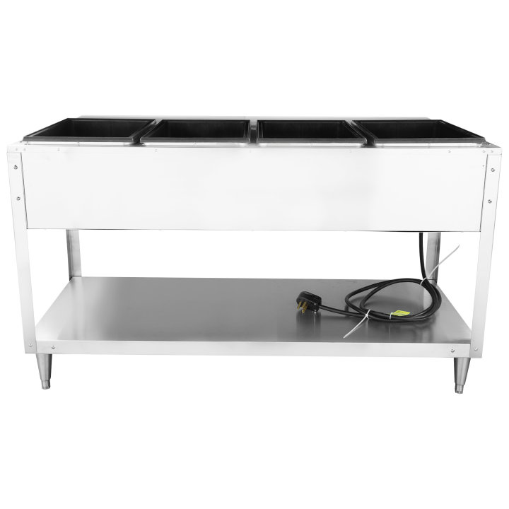 120-volt 2800-watt four-well Servewell® stainless steel hot-food table