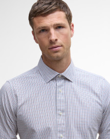 Carlton Tattersall Tailored Long-Sleeved Shirt 