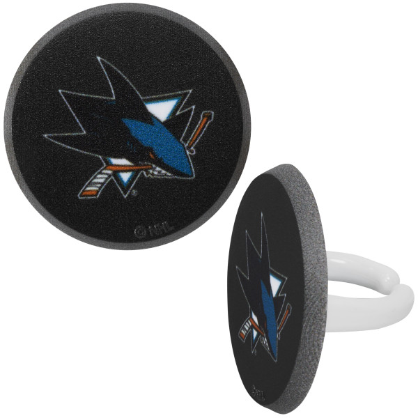 NHL® Team Puck Cupcake Rings