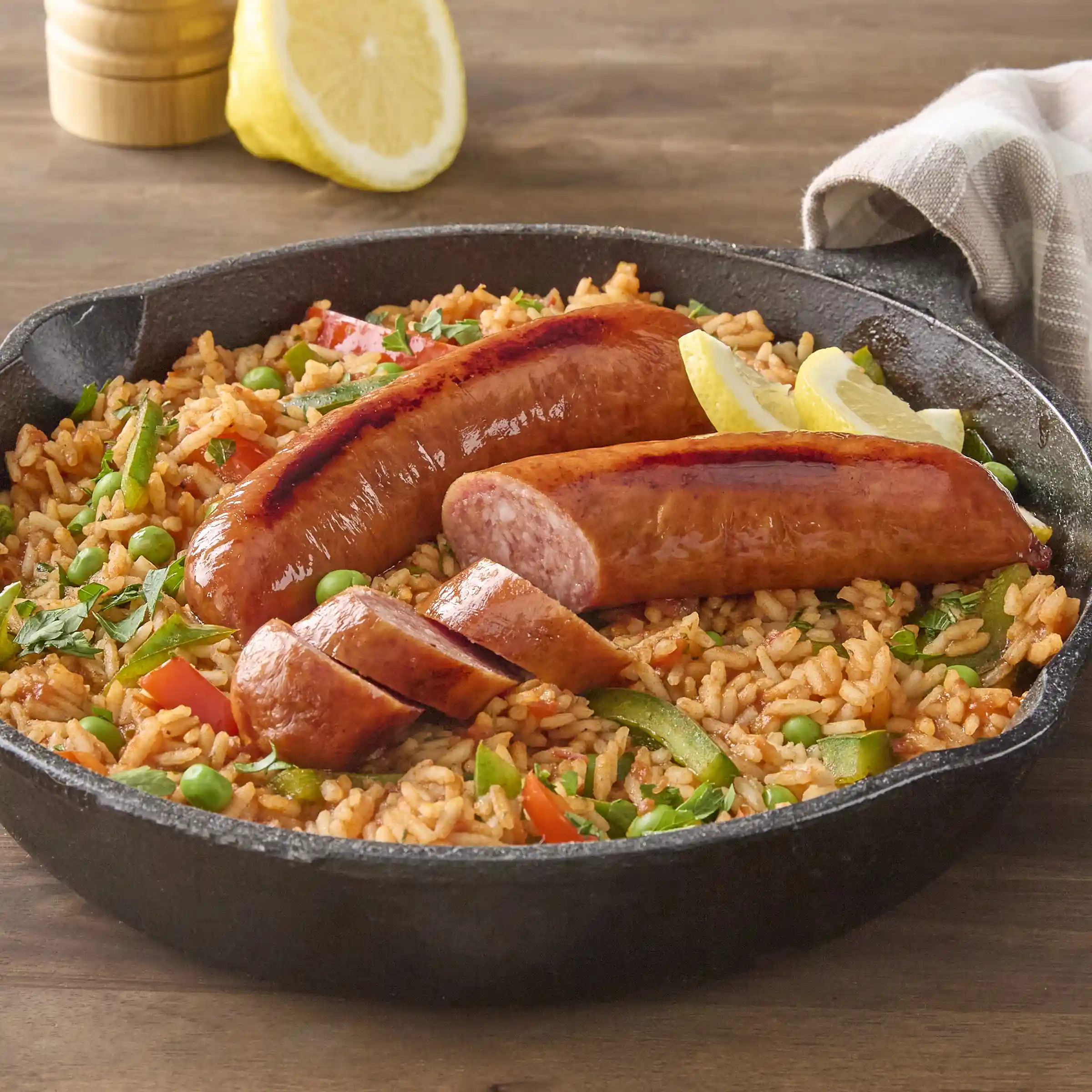 Hillshire Farm® Hot Smoked Sausage Links, 5:1  https://images.salsify.com/image/upload/s--8yfX6qb1--/q_25/4f431c6489639d59b5bbca506ba9da0eaaba7d4c.webp