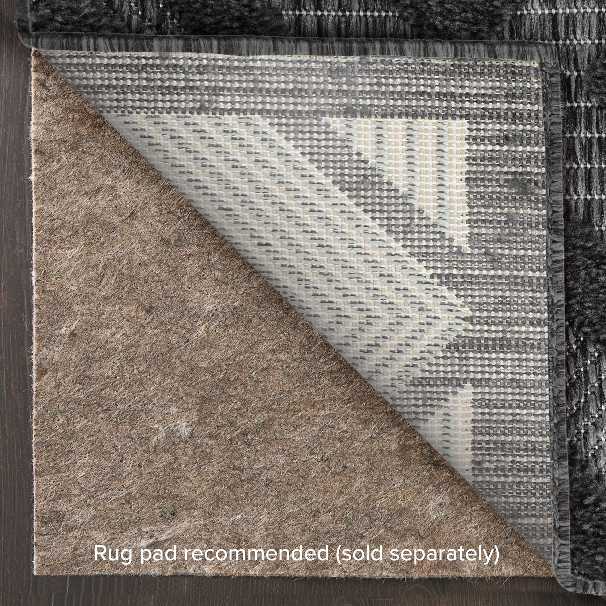 Nourison Versatile 9' x 12' Charcoal Black Modern Rug