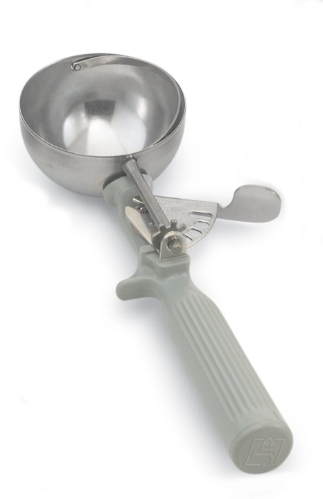 4-ounce one-piece thumb disher with gray handle