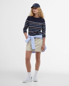 Hawkins Striped Long-Sleeved T-Shirt Navy Stripe