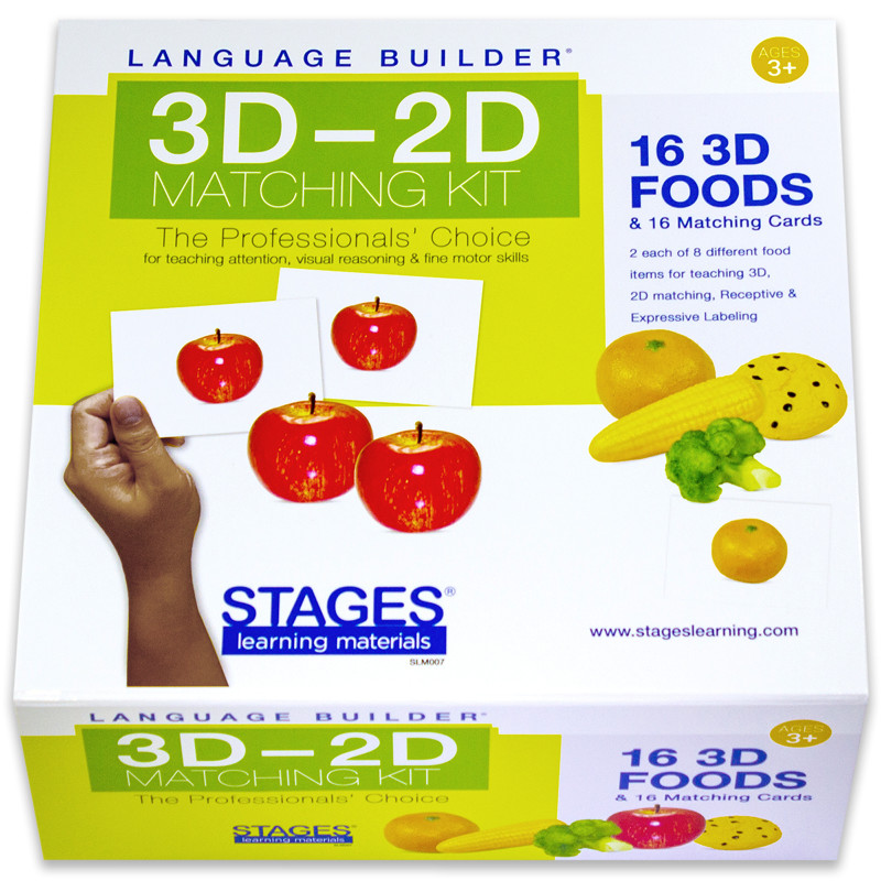Language Builder® 3D-2D Matching Kit, Foods
