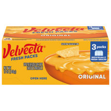 Velveeta Fresh Packs Original Cheese, 3 ct Blocks