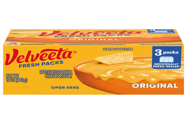 Velveeta Fresh Packs Original Cheese, 3 Ct Blocks - My Food And Family