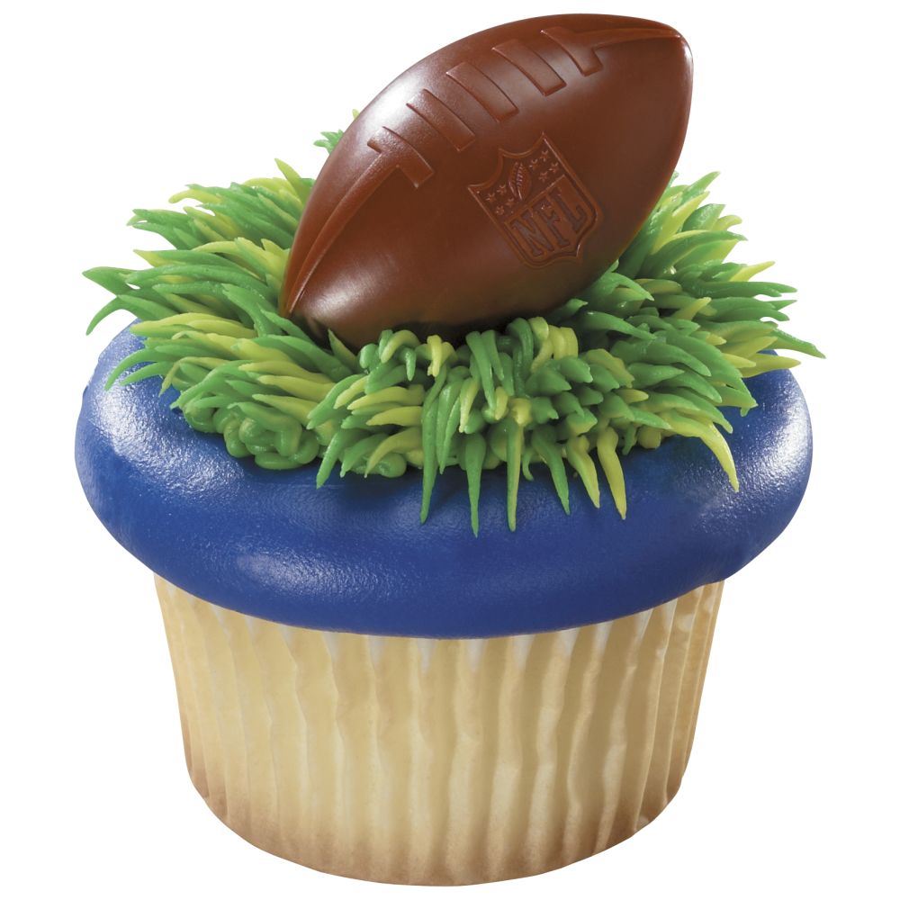 Image Cake NFL Brown Football with Shield