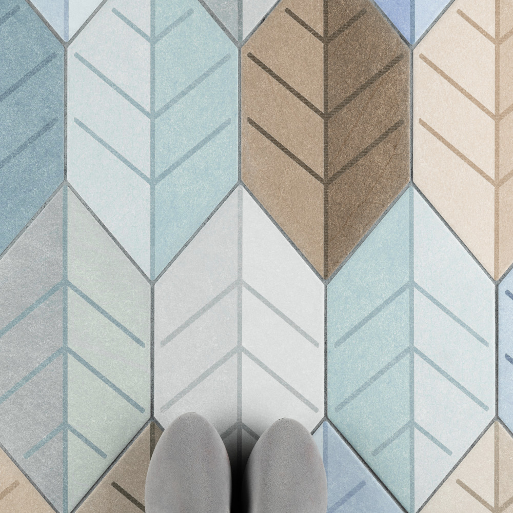 Foresta Kayak Mix 6-1/2 in. x 12-1/2 in. Porcelain Floor and Wall Tile