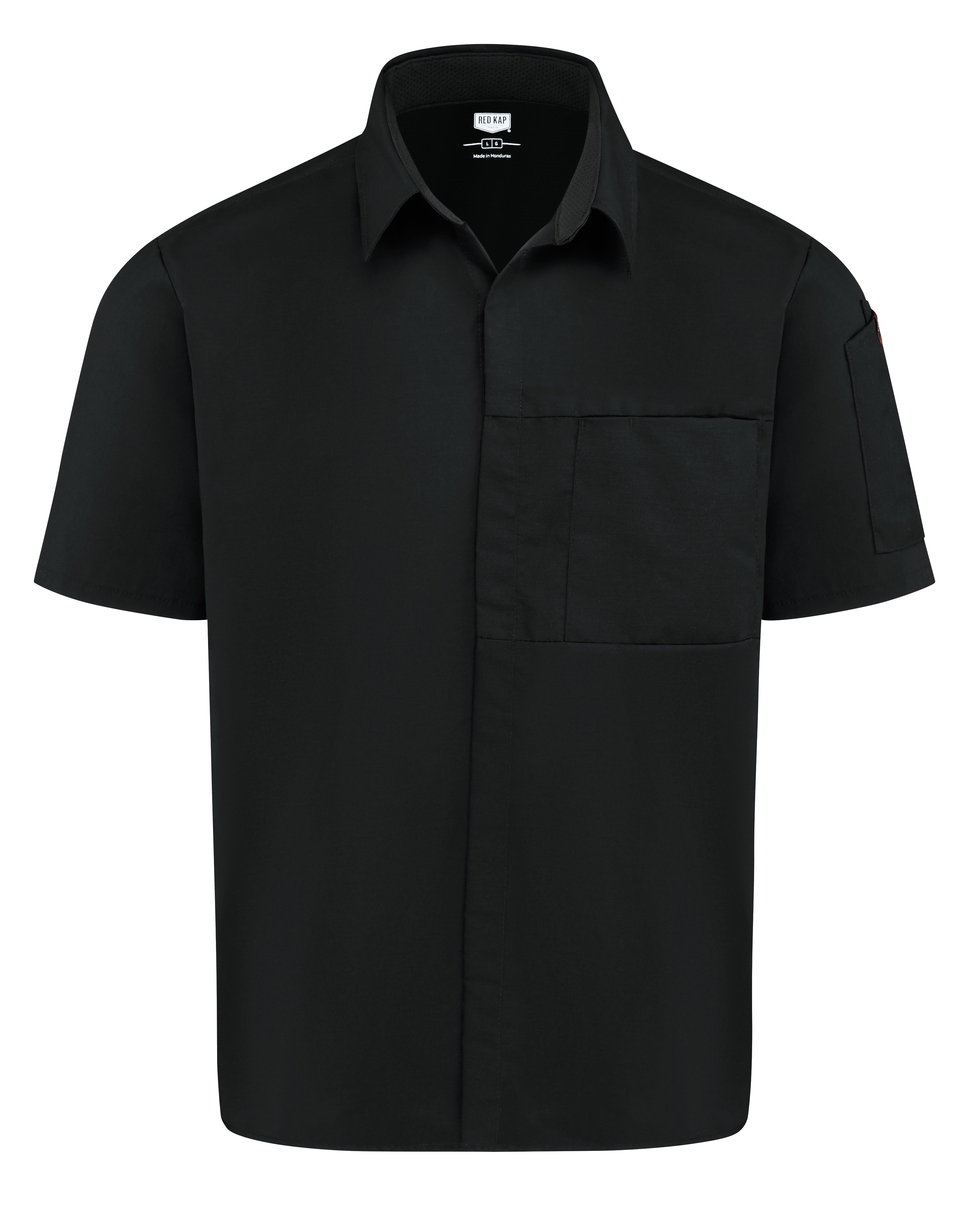 Men‘s Airflow Cook Shirt with OilBlok-Red Kap