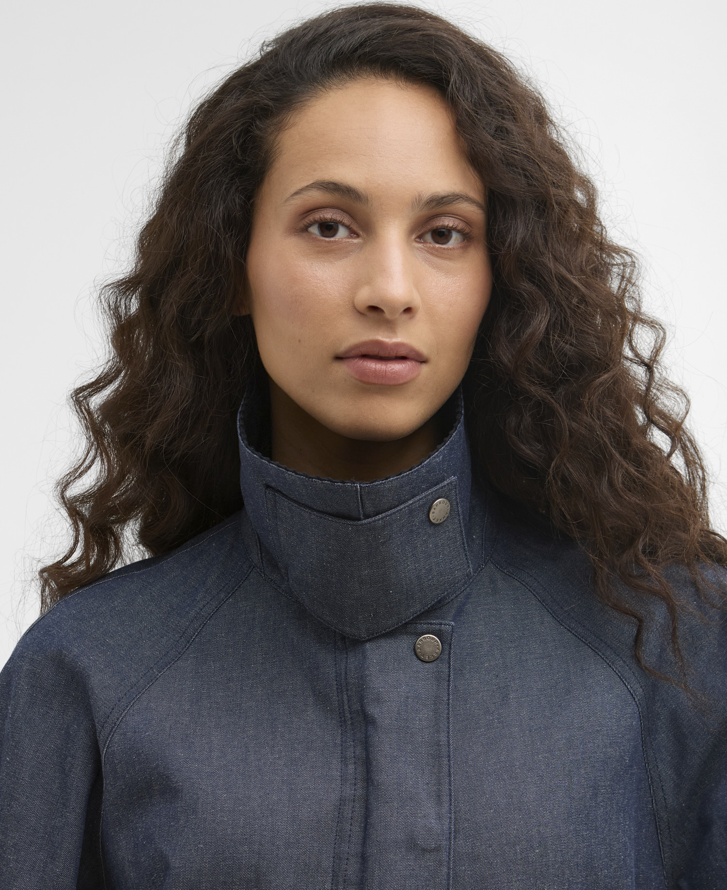 Barbour x ARKET Kokos Dry Wax Denim Jacket image number 3
