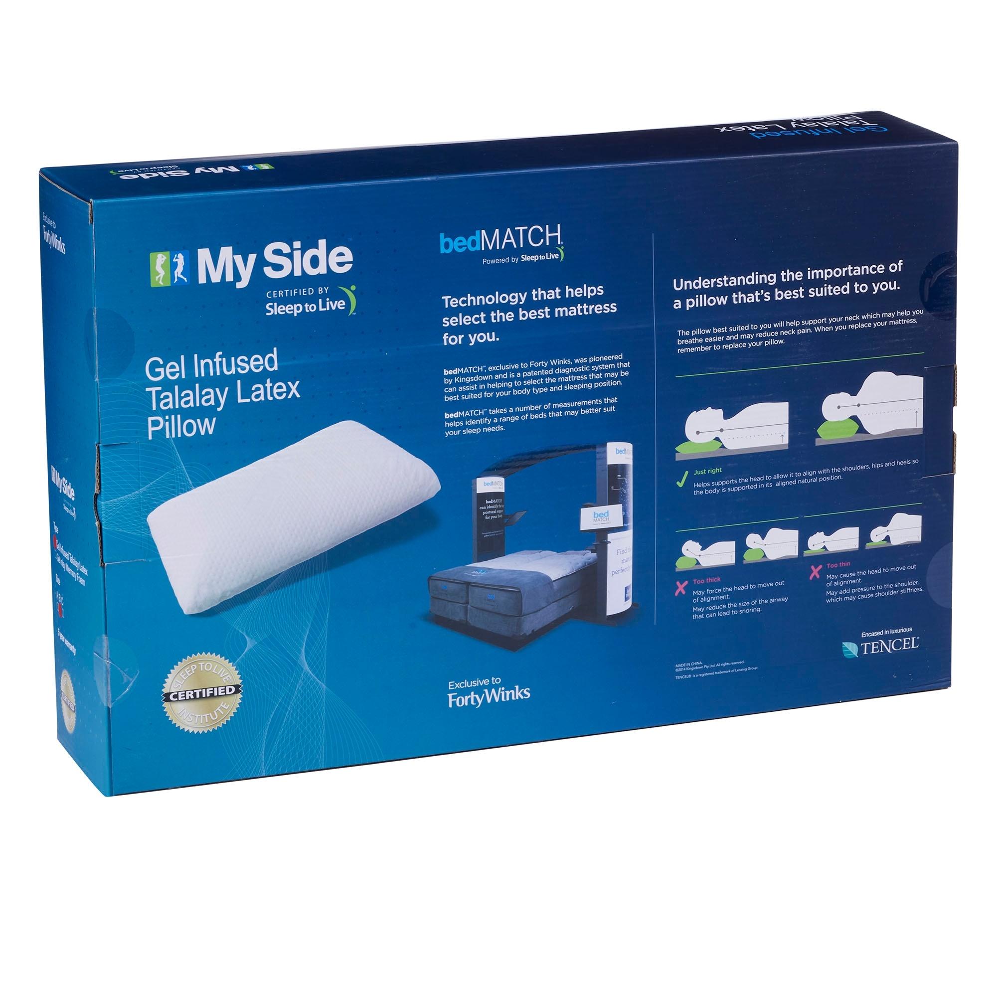 Product image of the  Myside Talalay Latex Pillow from Forty Winks