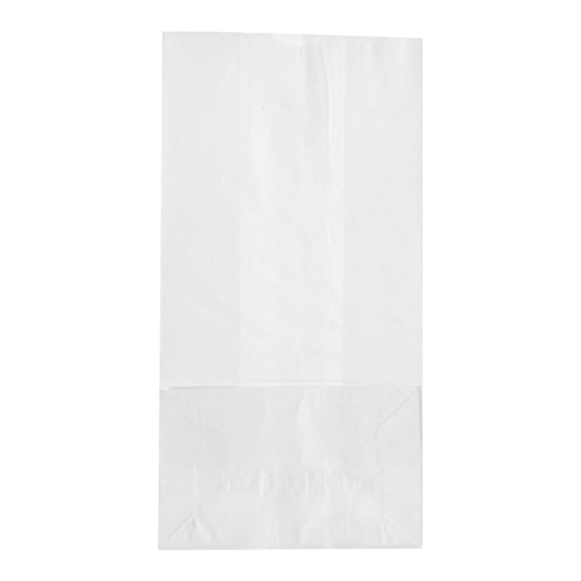 Duro® White Paper Bag, 5 x 3.13 x 9.75 Inch
