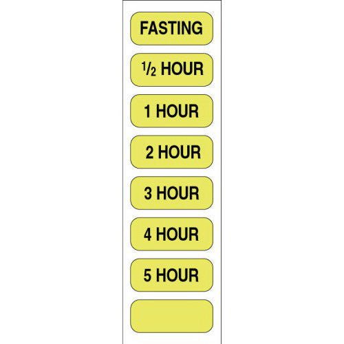 PDC Healthcare LABEL, FASTING YLW (100/PK)
