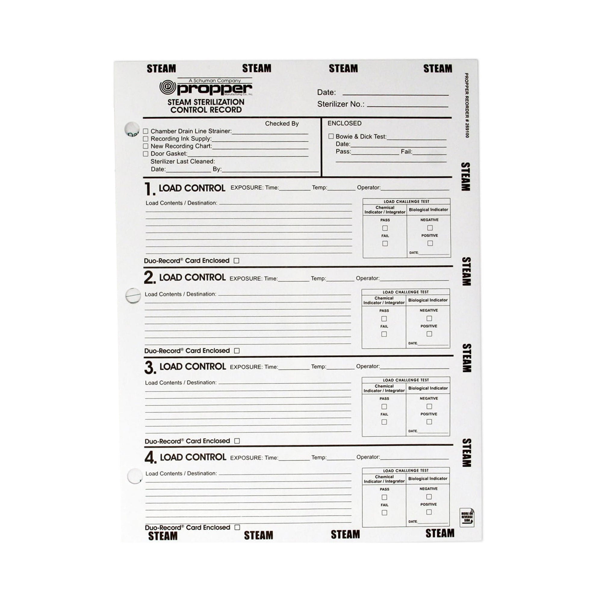 Duo-Record® Sterilization Record Envelope