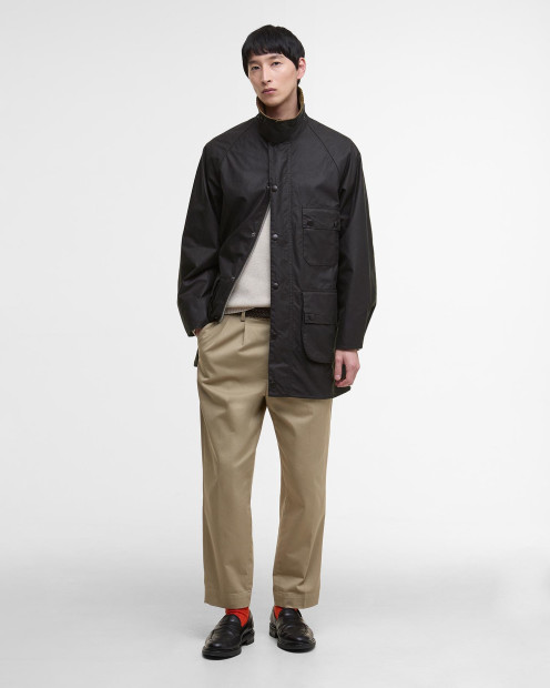 Oversized Solway Waxed Jacket Sage