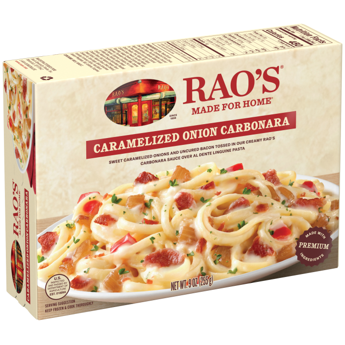 Caramelized Onion Carbonara Frozen Meal, 9 oz - Left angle Image