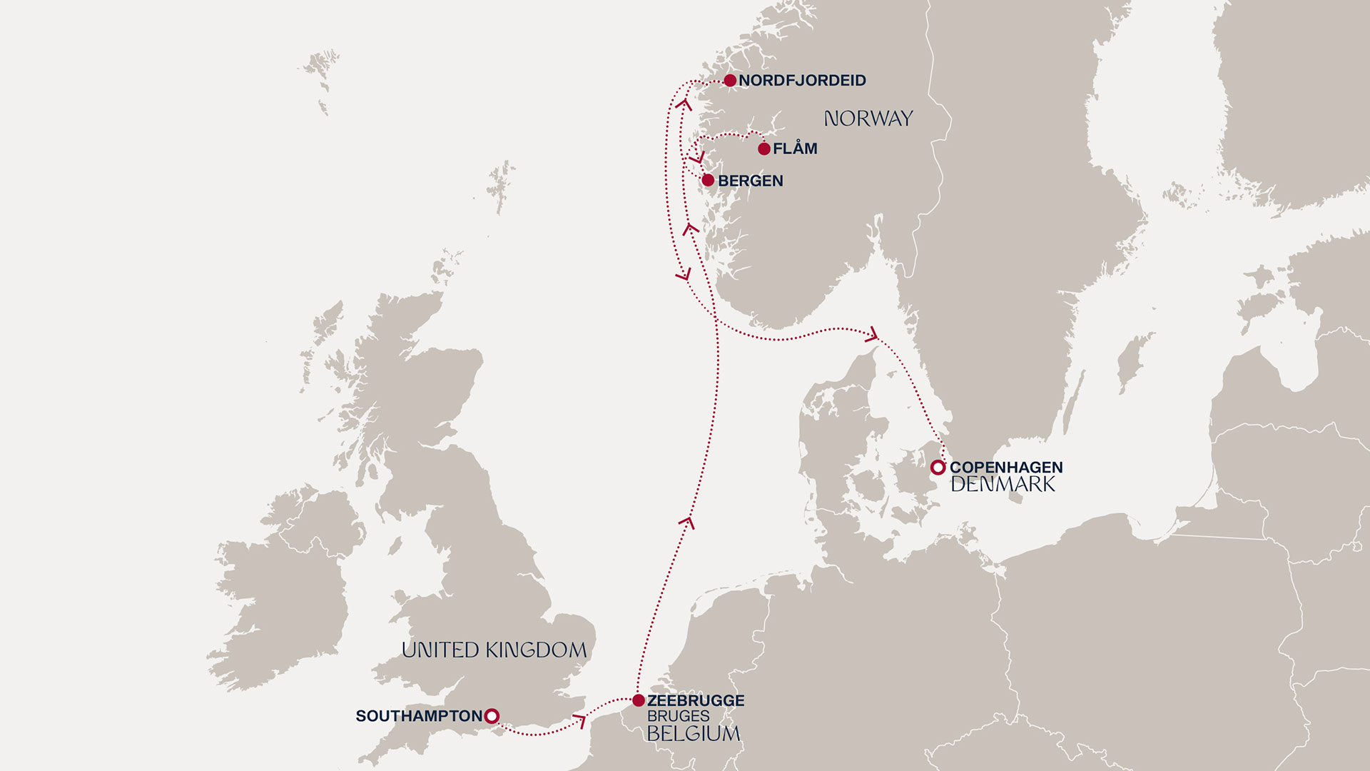 Itinerary map