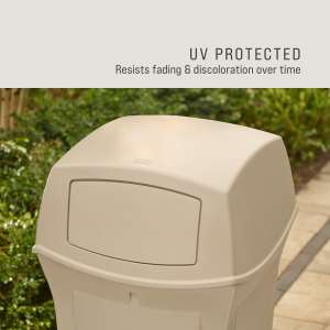 RUB843088BG, Rubbermaid Commercial,  Ranger Container with 2 Doors, 35 gal, Plastic, Beige