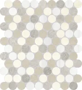 Waterjet Stone Mosaics Dune 1-1/4″ Penny Round Mosaic Honed