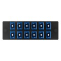 Fiber Optic Adapter Panel, Singlemode (OS1/2), (12) SC Simplex Adapters for 12-Strand Fiber