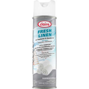 Claire,  Fresh Linen Air Freshener & Deodorizer,  10 oz Aerosol Can