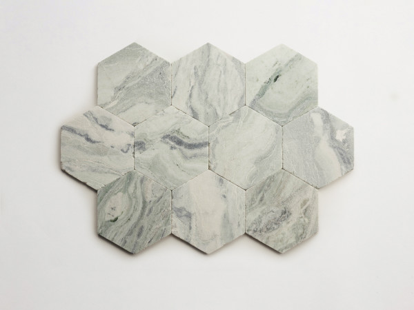 lapidary: girata | hex | jade green | tumbled 
