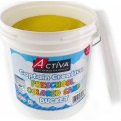 Preschool Colored Sand, Sand Art, Bright Yellow, 12 lb Bucket
