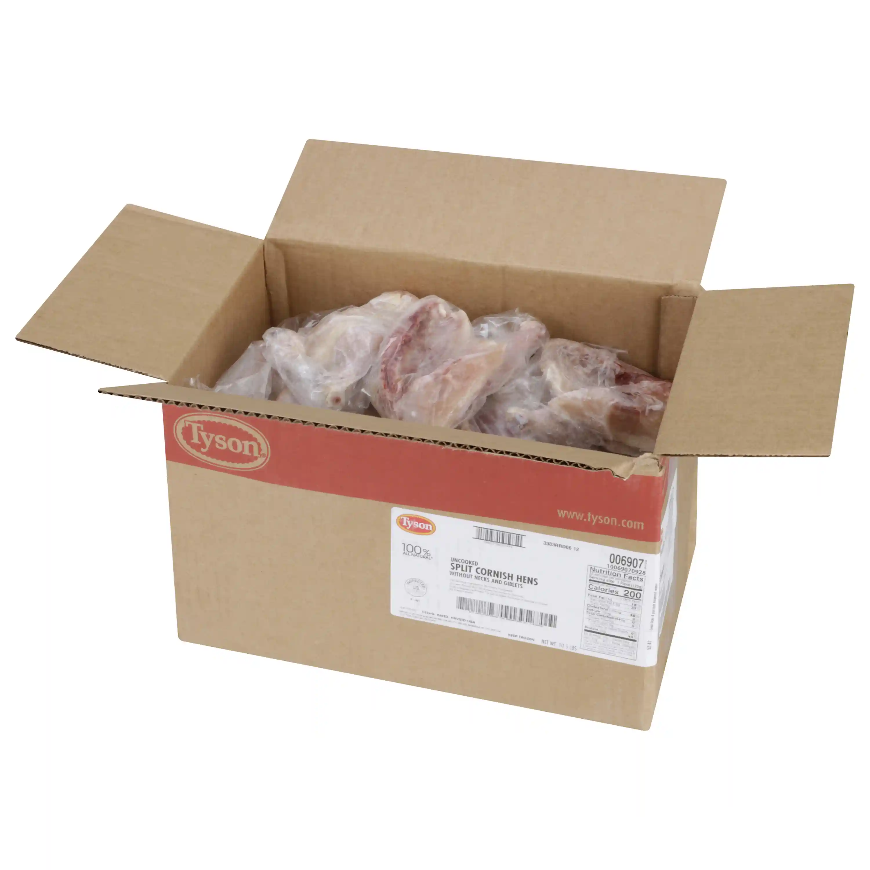 Tyson® Uncooked Split Cornish Hens, 24 Pieces per case, 10.5 Lbs. _image_31