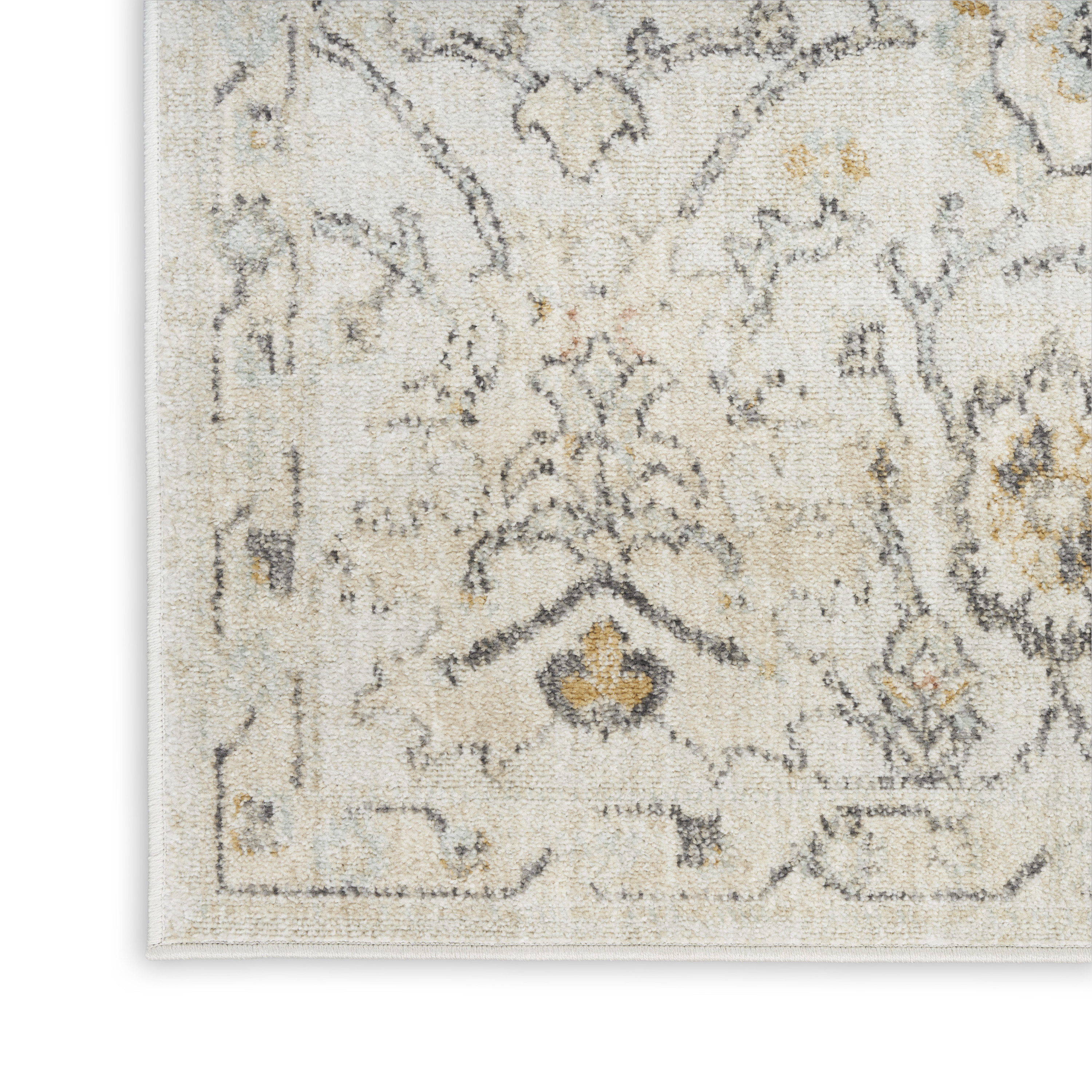 Nourison Oushak Home 2' x 4' Grey Vintage Indoor Rug