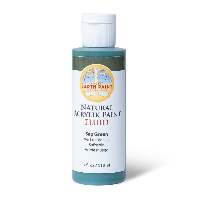 Natural Fluid Acrylik Paint, 4 oz, Sap Green