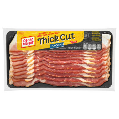 Oscar Mayer Naturally Hardwood Smoked Thick Cut Bacon, 16 oz Pack