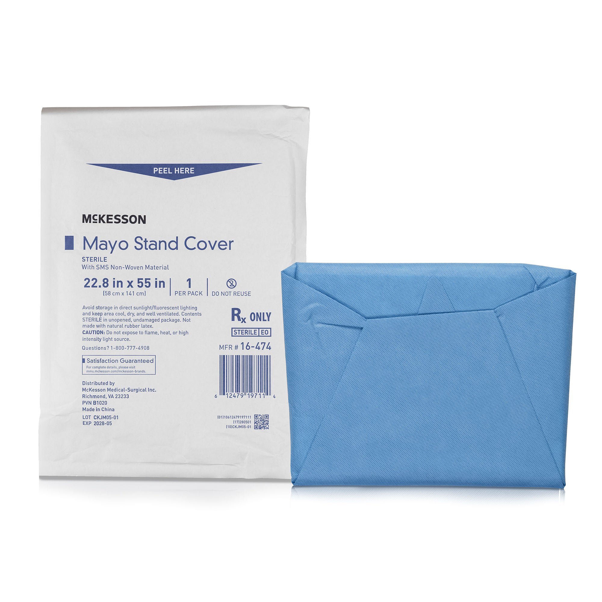 McKesson Mayo Stand Cover, 22-4/5 x 55-1/2 Inch