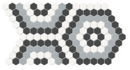 Studio Dark Sky Mix 8×14 Hexagon Pattern Mosaic Matte