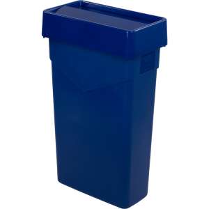 Carlisle, TrimLine, 23 gal, LLDPE, Blue, Rectangle, Receptacle