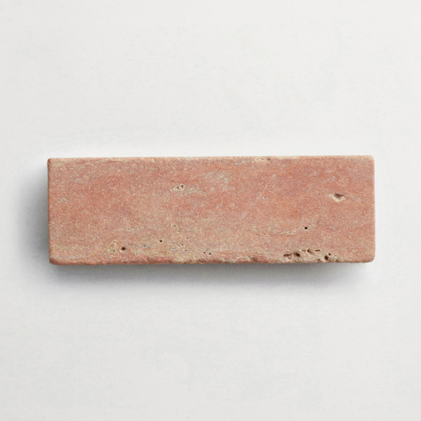 lapidary: girata | baguette | red travertine | tumbled 