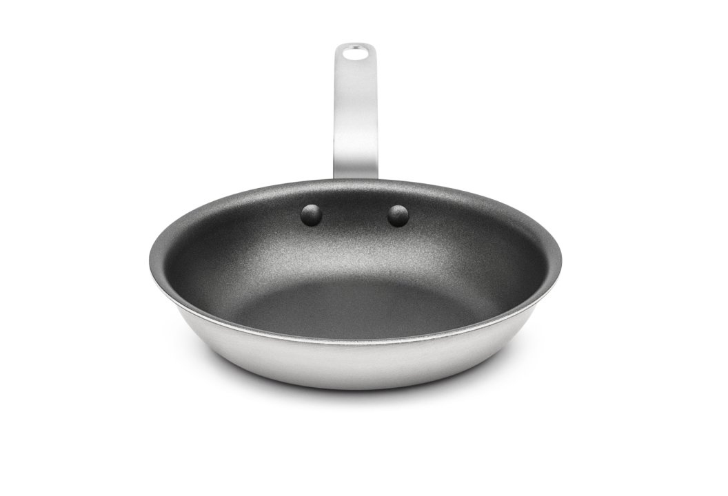 8-inch Tribute® 3-ply fry pan with CeramiGuard® II nonstick coating and plated handle