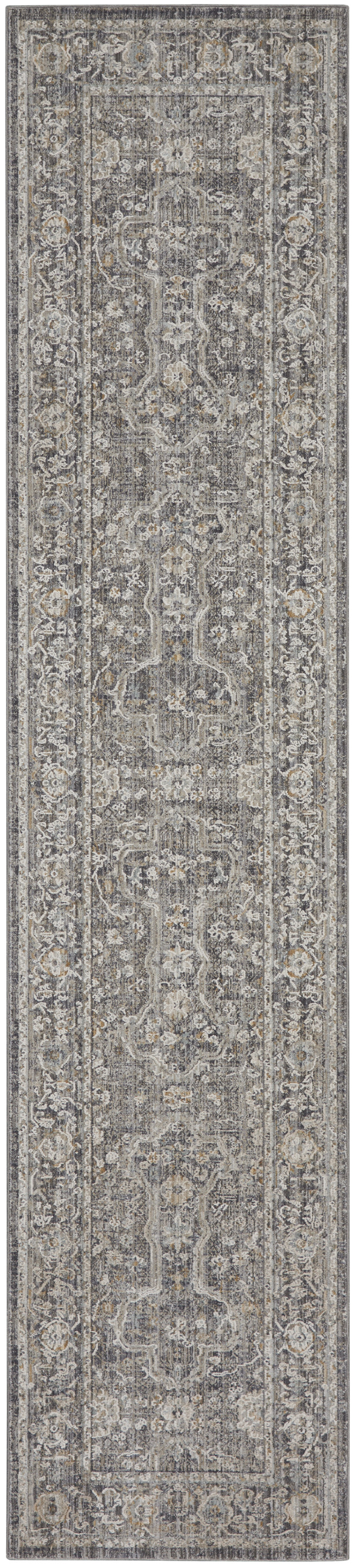 Nourison Lynx 2'3" x 8' Slate Multicolor Vintage Indoor Rug