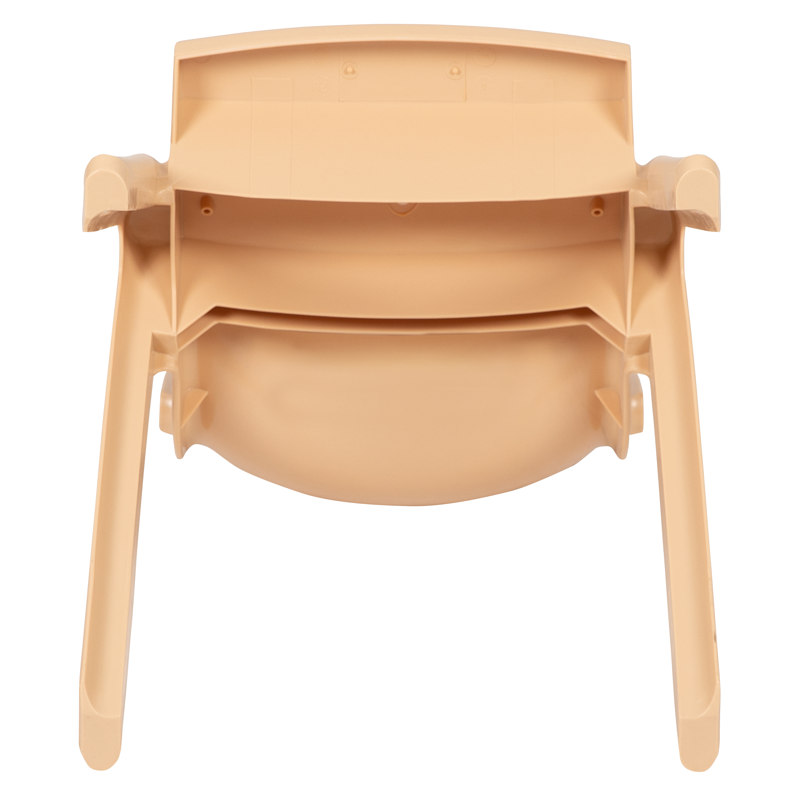 Pack de 4 sillas escolares apilables de plástico azul con asiento de 10,5" H, silla preescolar - Imagen 23 de 58