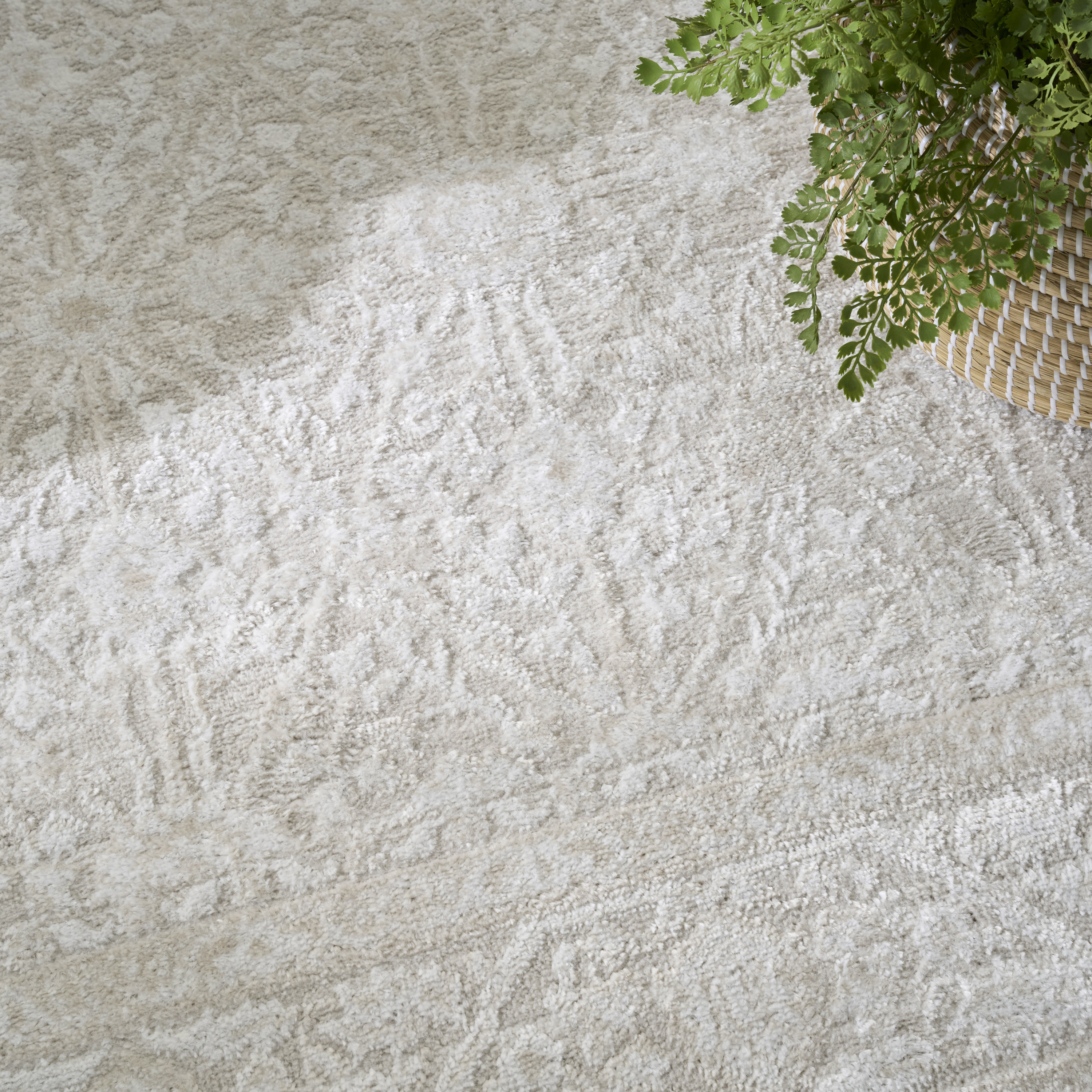 Nourison Dekor 5'3" x 7' Ivory Beige Vintage Indoor Rug