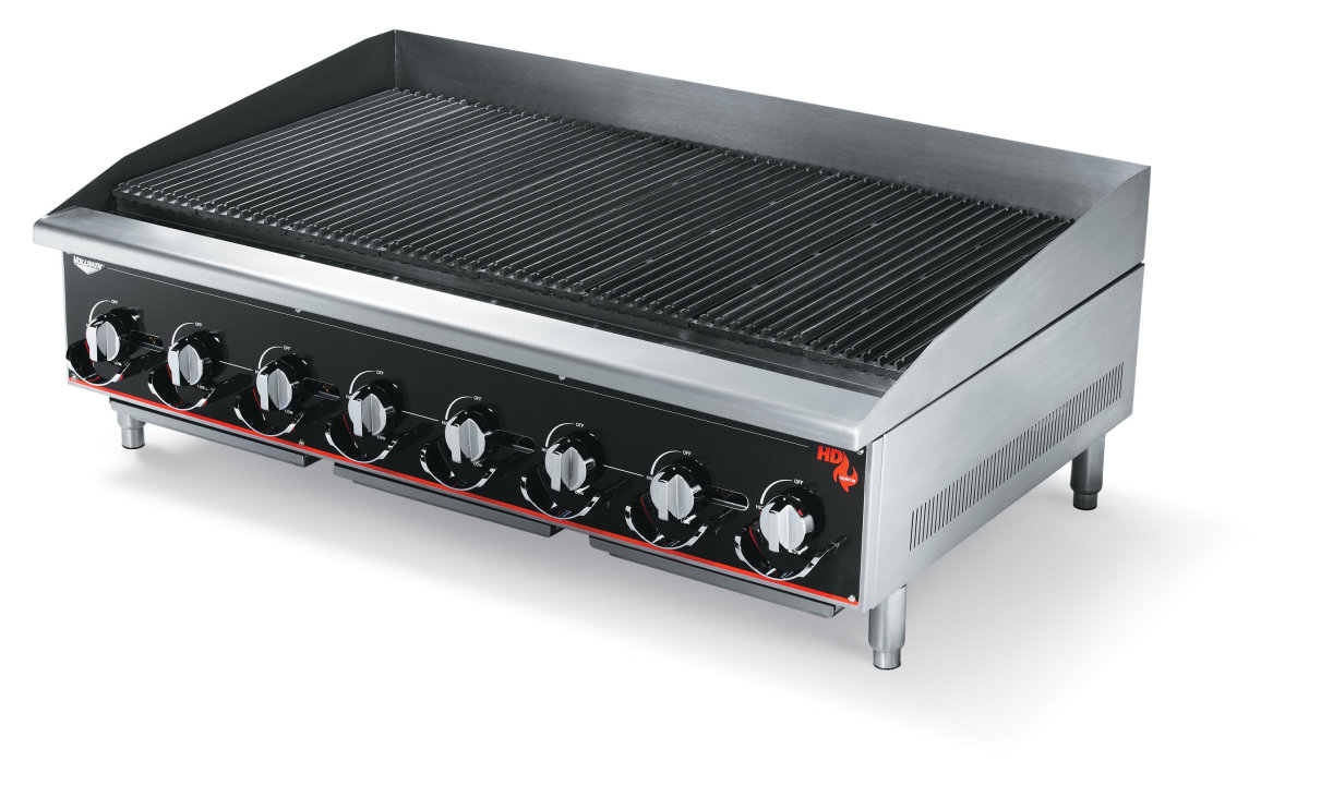 48-inch Cayenne® heavy-duty radiant / lava rock charbroiler