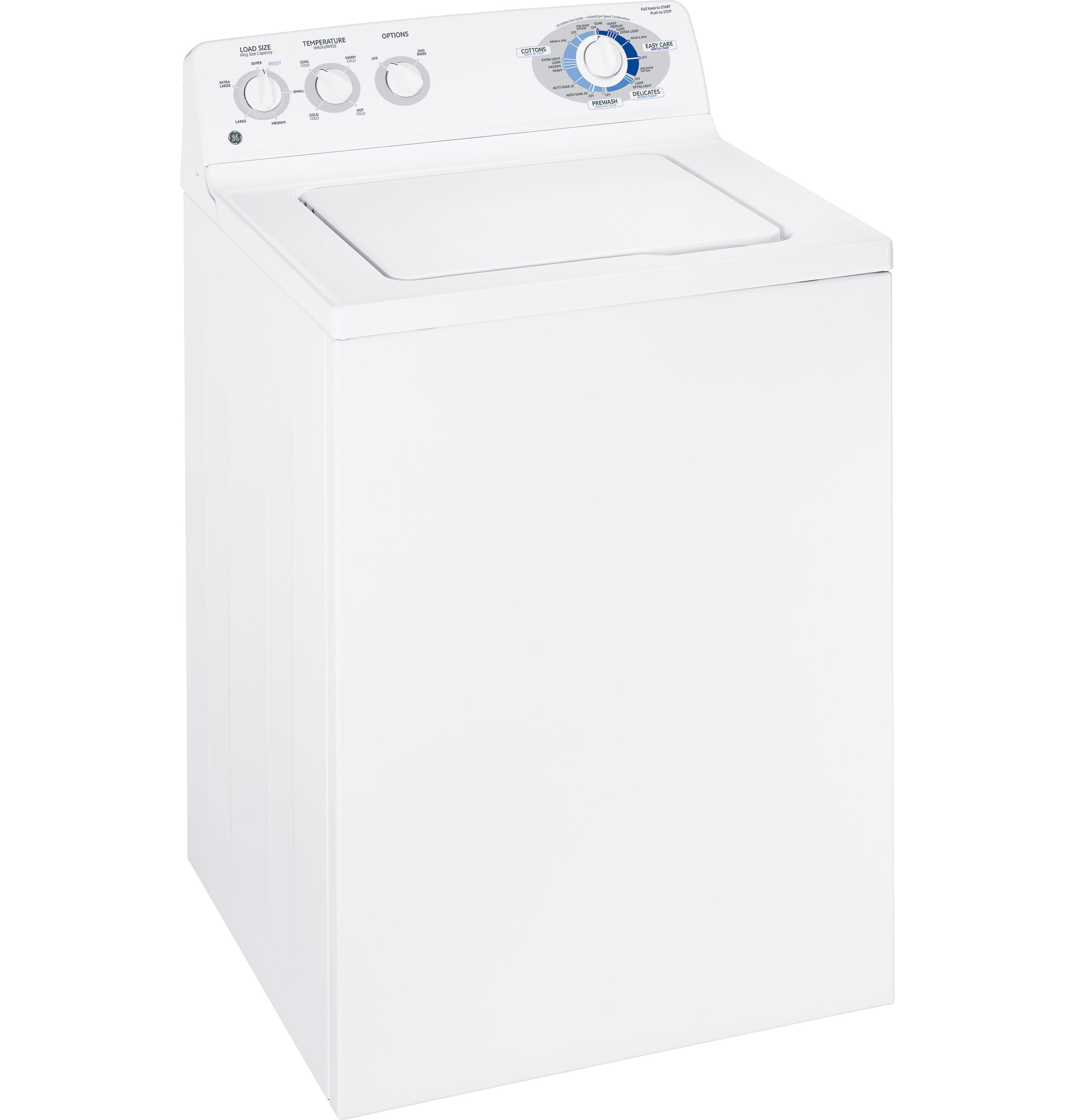 GE® King-size 3.5 Cu. Ft. Capacity Washer with Stainless Steel Basket