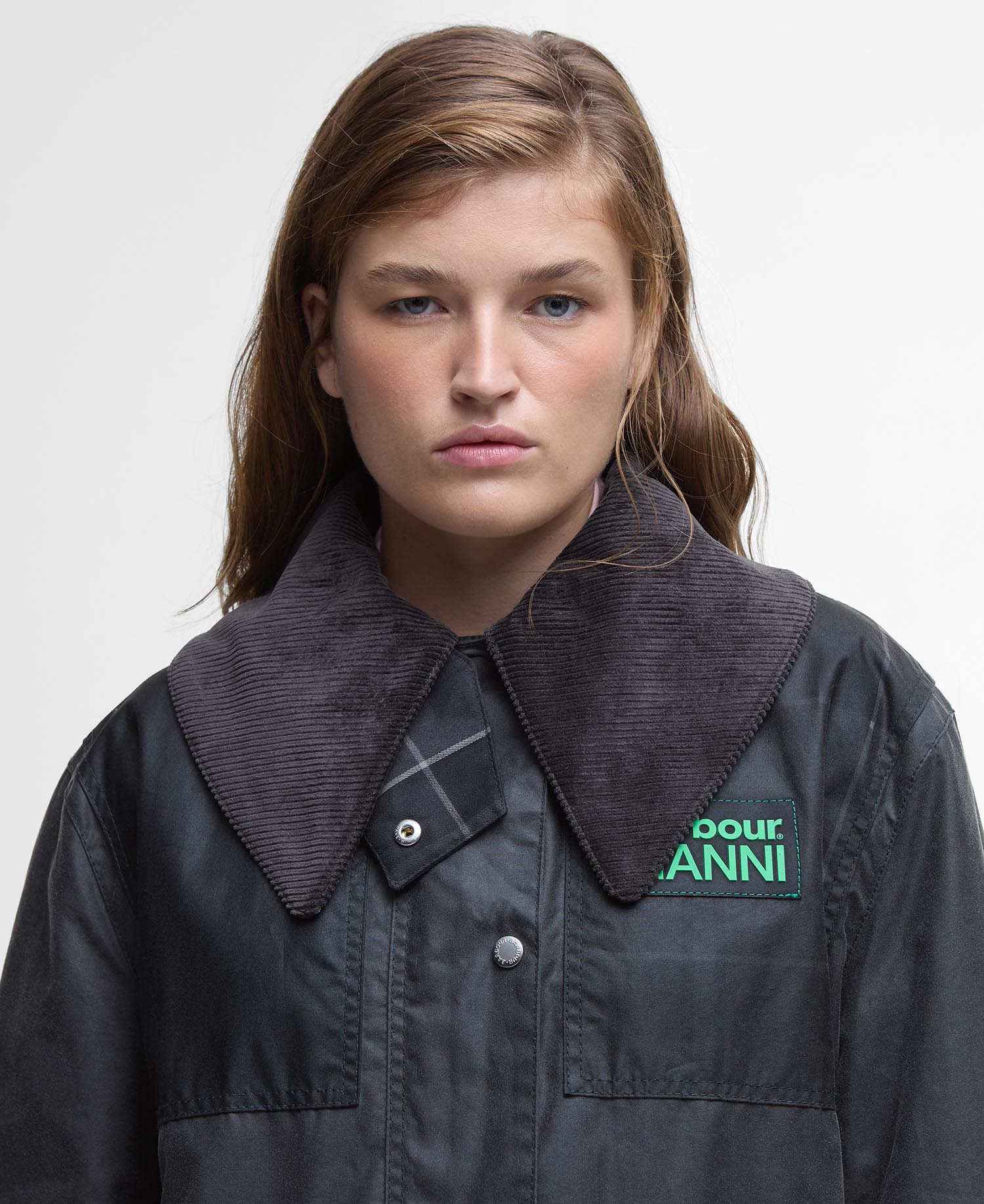 Barbour x GANNI Waxed Duffle Coat image number 4