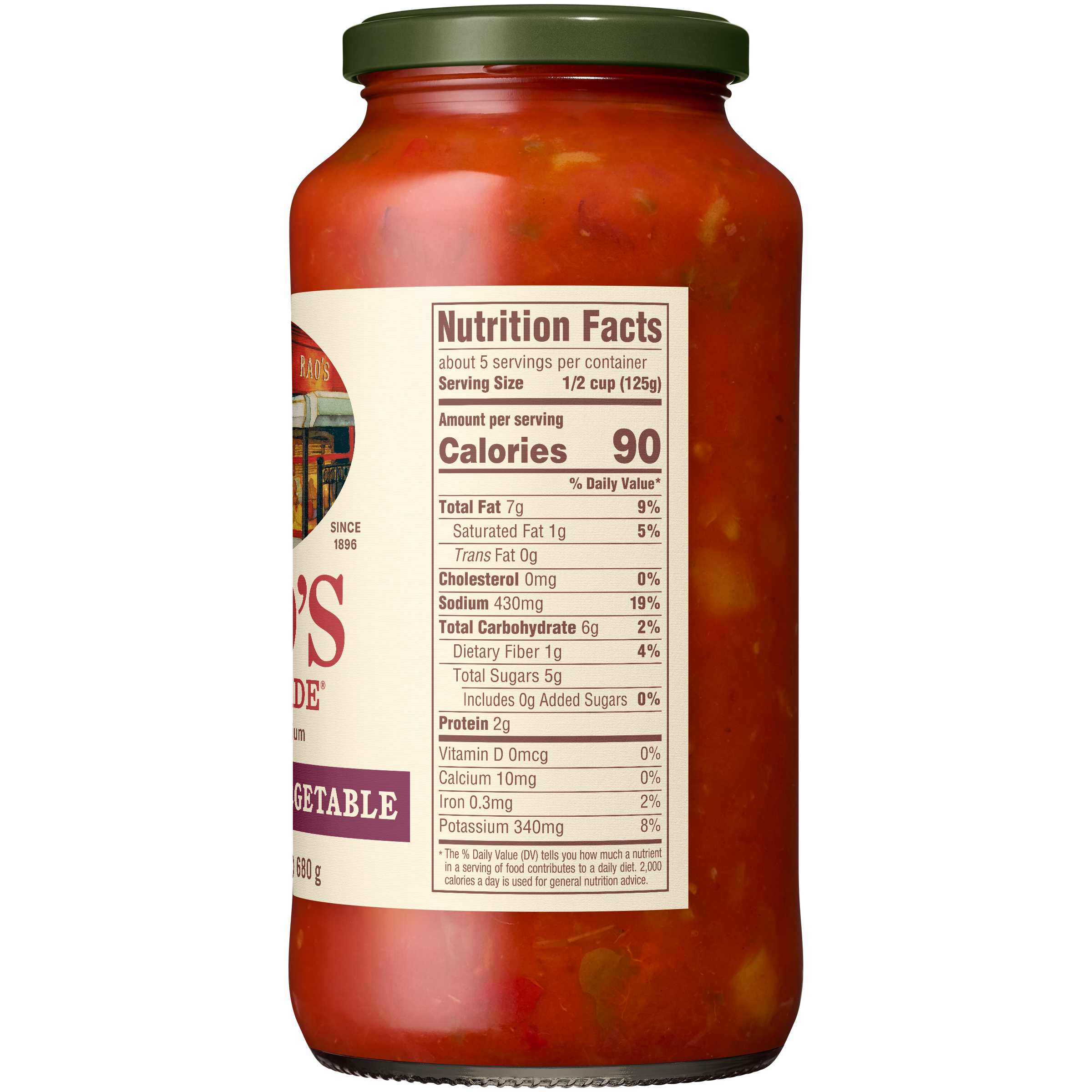 Fire Grilled Vegetable Sauce, 24 oz - Right Image