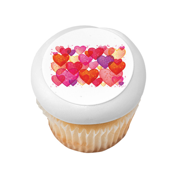 Hearts PhotoCake® Edible Image®