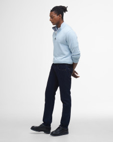 Cotton Half-Zip Jumper Ocean Sky
